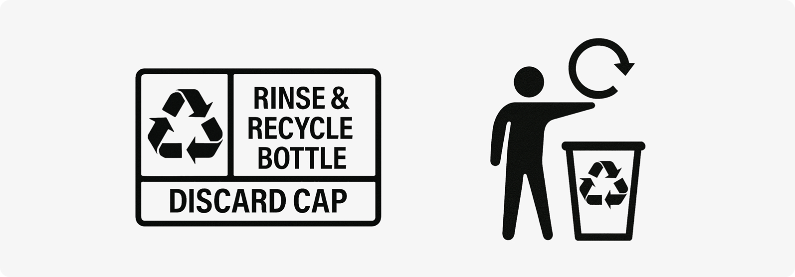 Local recycling symbols