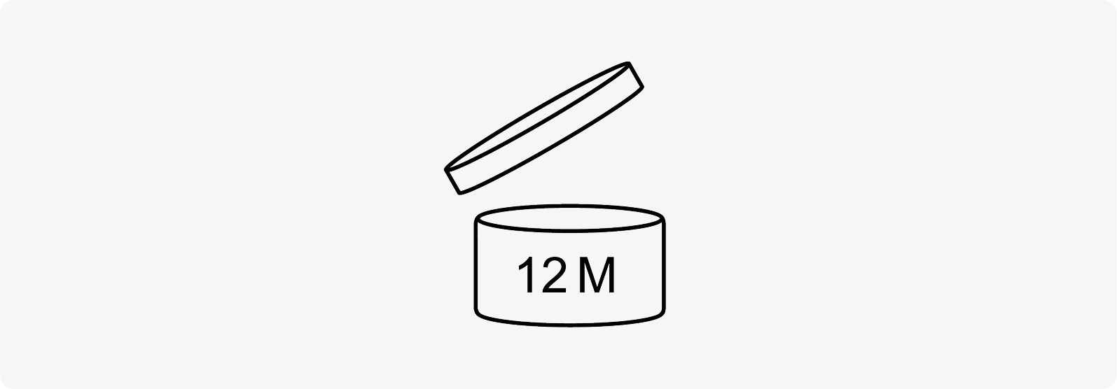Period-After-Opening (PAO) Symbol – The Open Jar Icon