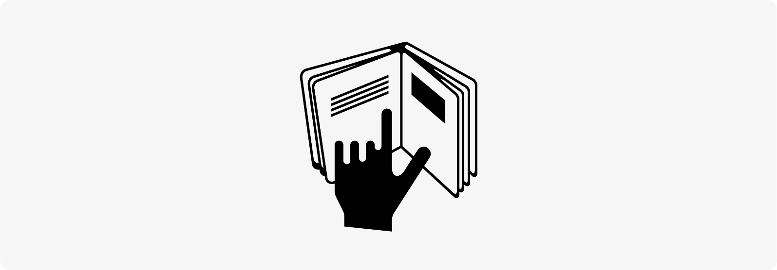Refer to Insert Symbol – The Hand-and-Book Icon