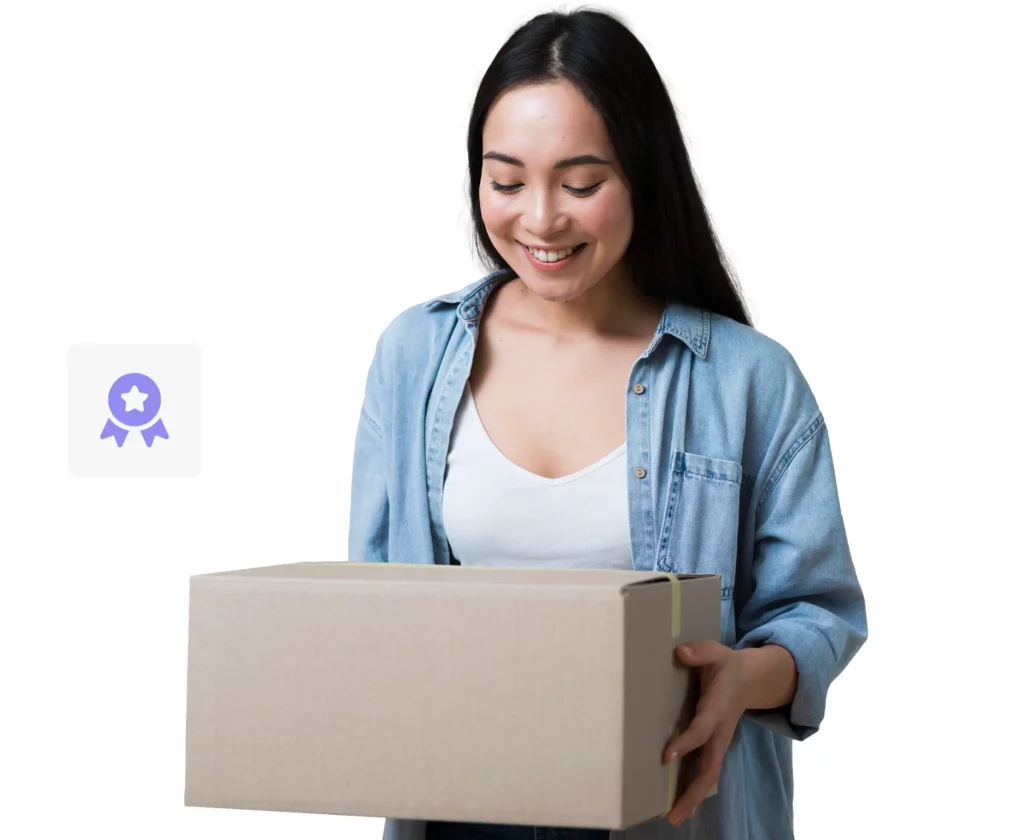 Customer-receiving-a-packaged-delivery-box-image