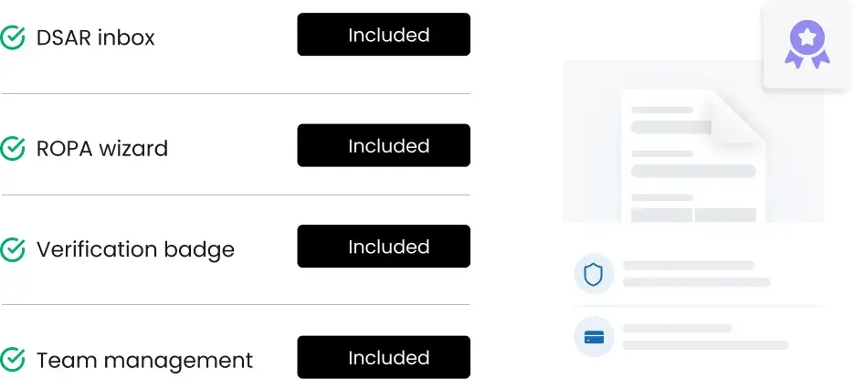 Built-in compliance tools