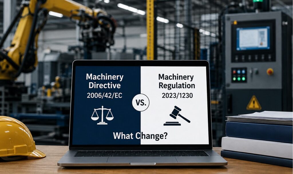Machinery Directive 2006/42/EC vs. Machinery Regulation 2023/1230: What Changes